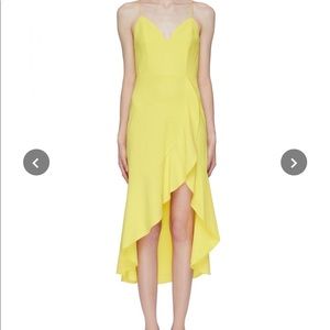 Alice and Olivia Cobi yellow dress